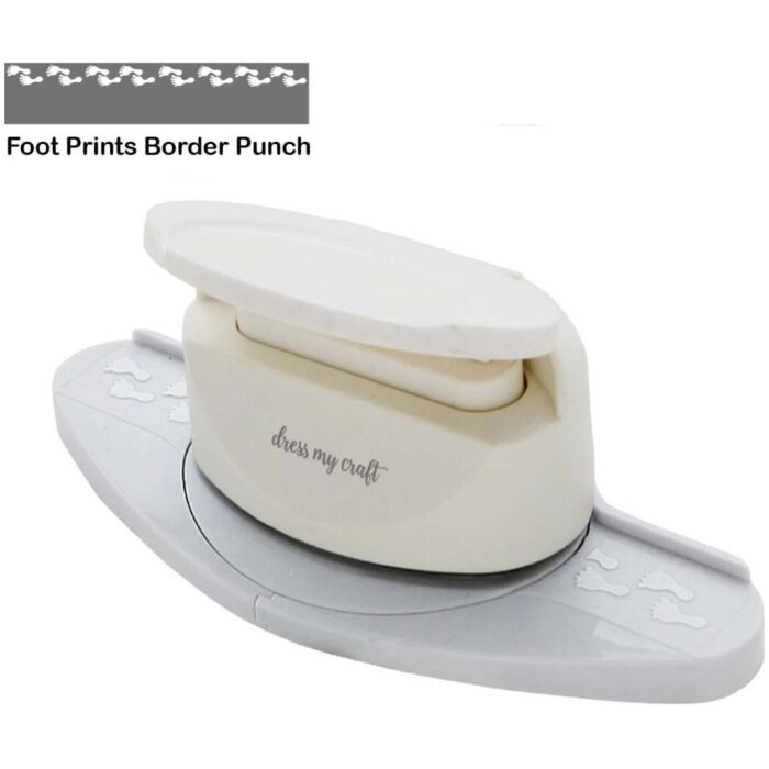 Dress My Craft Paper Punch Foot Prints Border