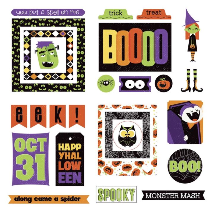 PhotoPlay Monster Mash Ephemera Cardstock Die-Cuts (Discontinued)