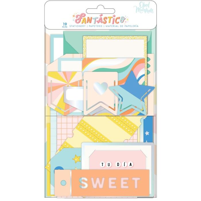 Odeb Marshall Fantastico Ephemera Cardstock Die-Cuts Stationary W/Holographic Foil Accents