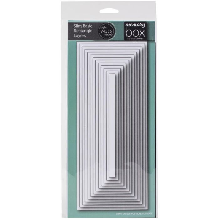 Memory Box Dies Slim Basic Rectangle Layers