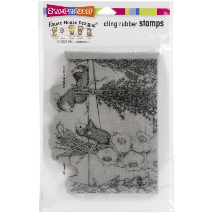 Stampendous House Mouse Cling Stamp Drying Herbs