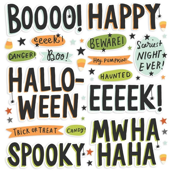 Simple Stories Spooky Nights Foam Stickers 40/Pkg
