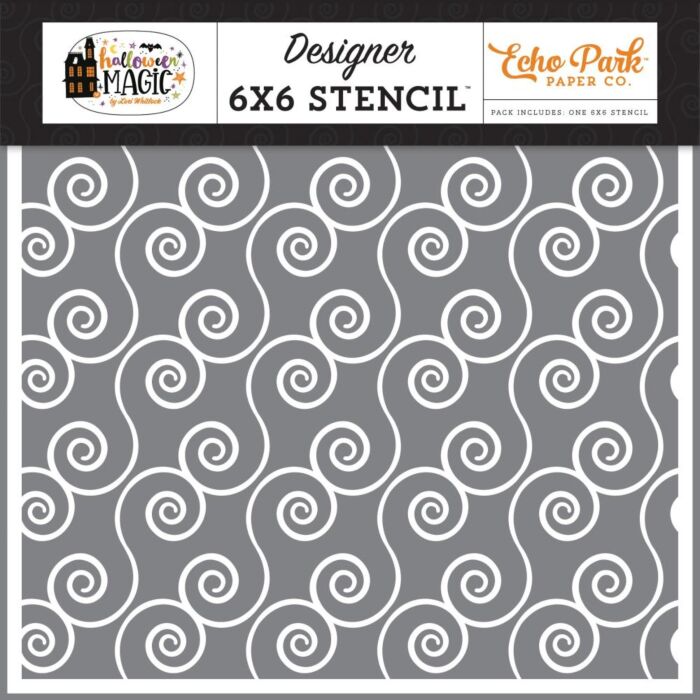 Echo Park Stencil 6"X6" Spell Swirl