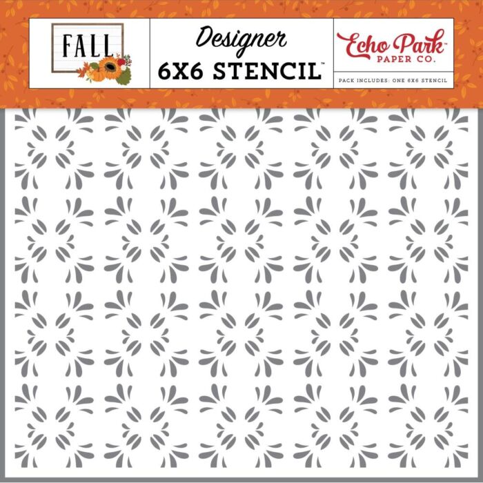Echo Park Stencil 6"X6" Fall Flourish