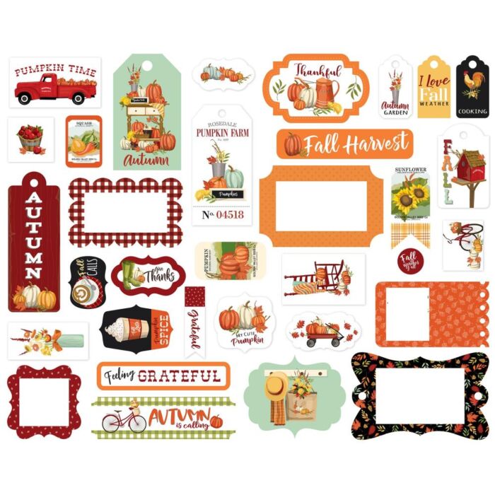 Carta Bella Cardstock Ephemera 33/Pkg Frames & Tags