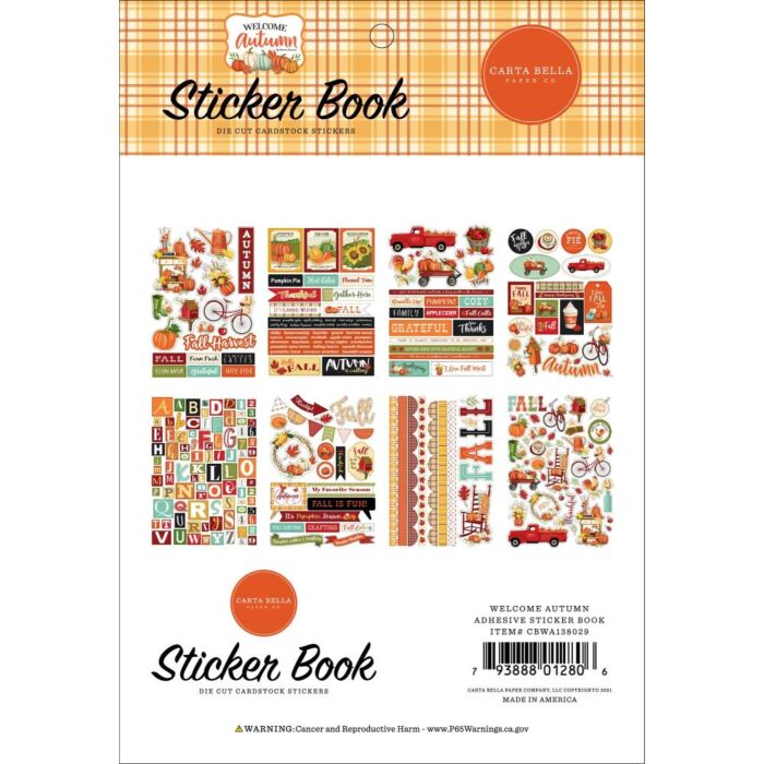 Carta Bella Sticker Book Welcome Autumn