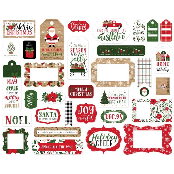 Echo Park Cardstock Ephemera 33/Pkg Frames & Tags