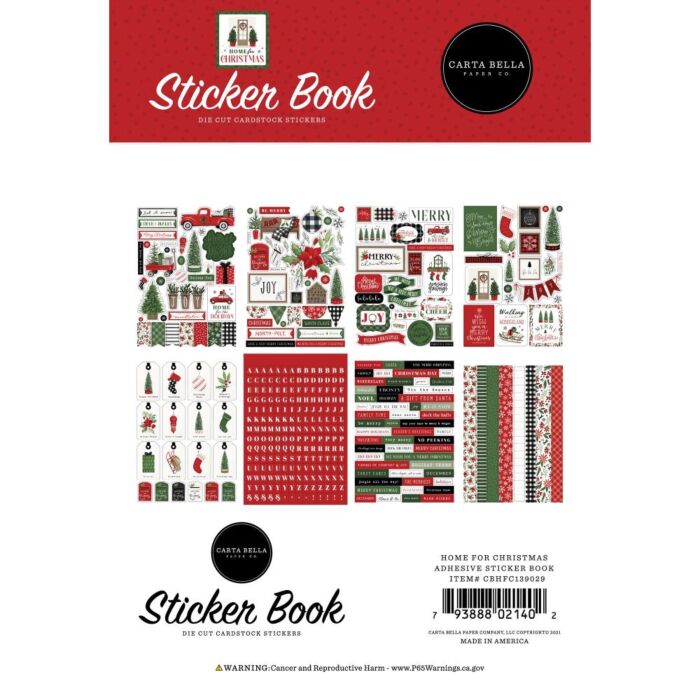 Carta Bella Sticker Book Home For Christmas