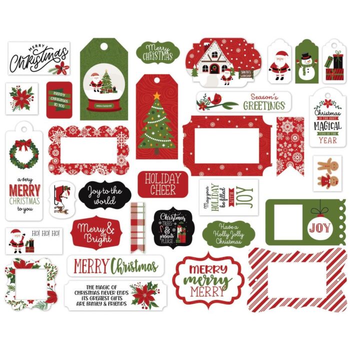 Echo Park Cardstock Ephemera 33/Pkg Frames & Tags