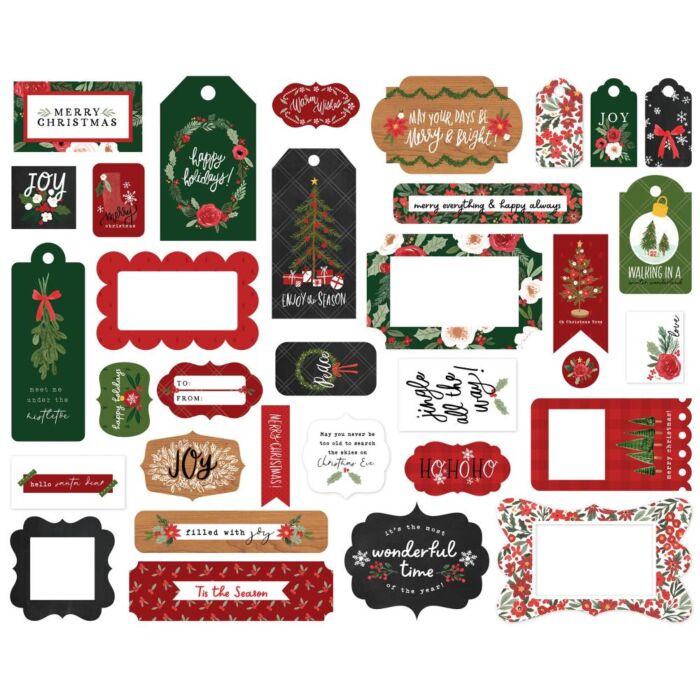 Carta Bella Cardstock Ephemera 33/Pkg Frames & Tags