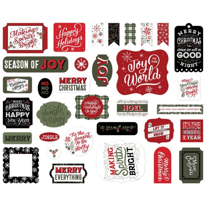 Echo Park Cardstock Ephemera 33/Pkg Icons