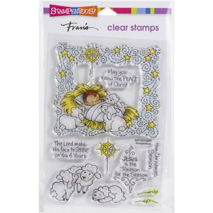 Stampendous Perfectly Clear Stamps Nativity Frame