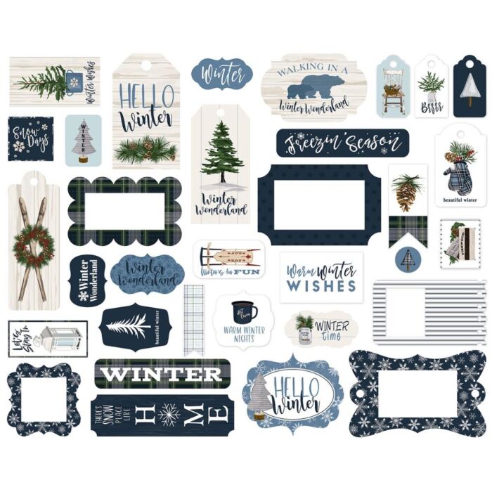 Carta Bella Cardstock Ephemera 33/Pkg Frames & Tags