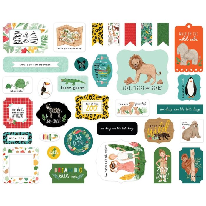 Echo Park Cardstock Ephemera 33/Pkg Icons