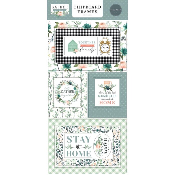 Carta Bella Gather At Home Chipboard 6"X13" Frames