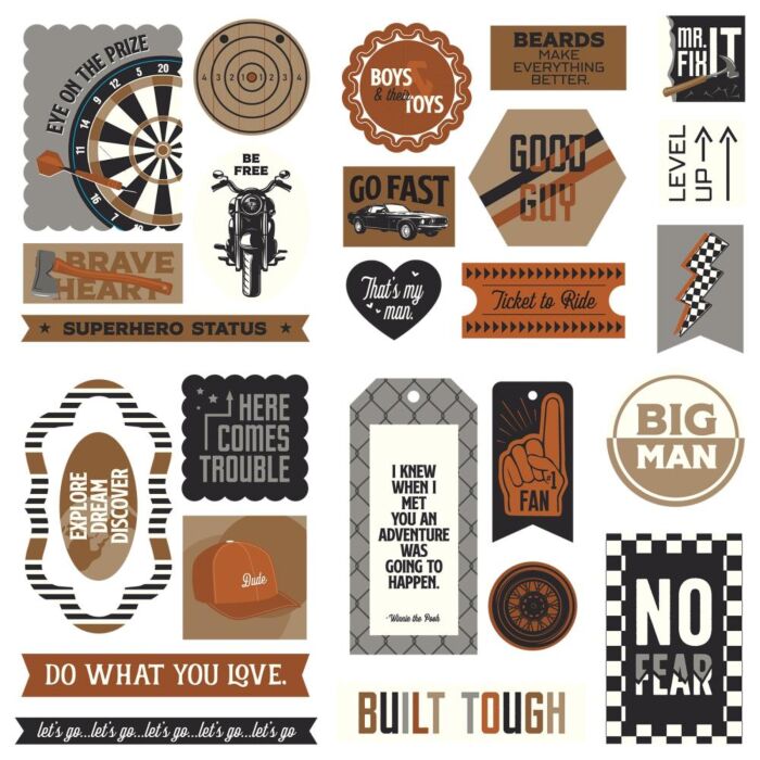 Photo Play Grease Monkey Ephemera Cardstock Die-Cuts