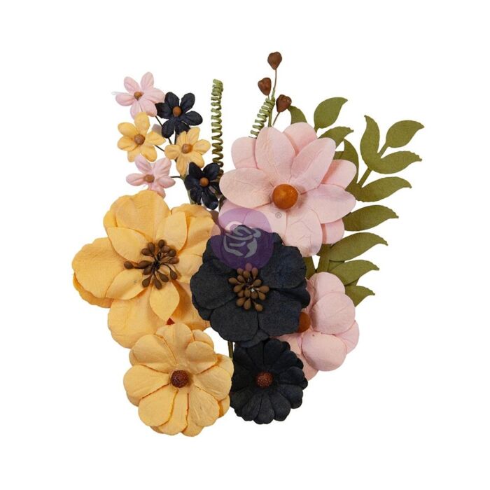 Prima Marketing Mulberry Paper Flowers All Hallows Eve/Thirty-One