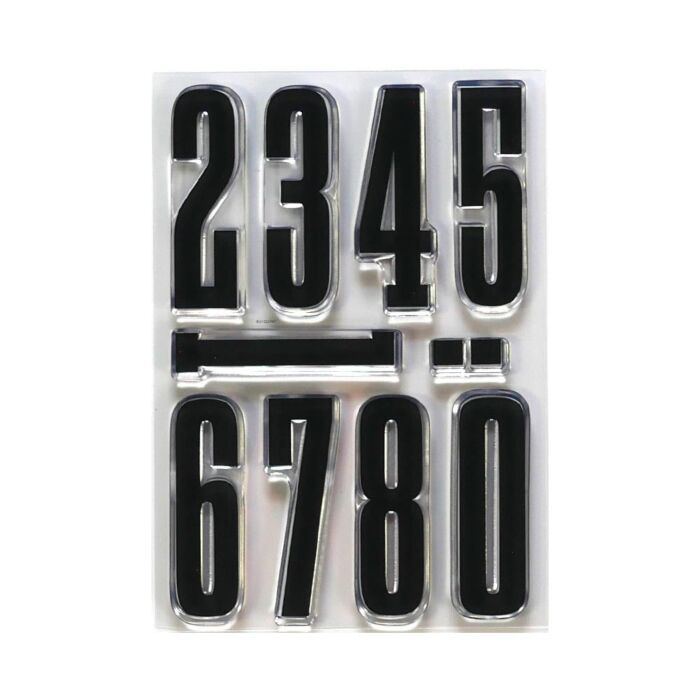Elizabeth Craft Clear Stamps Long & Tail Numbers