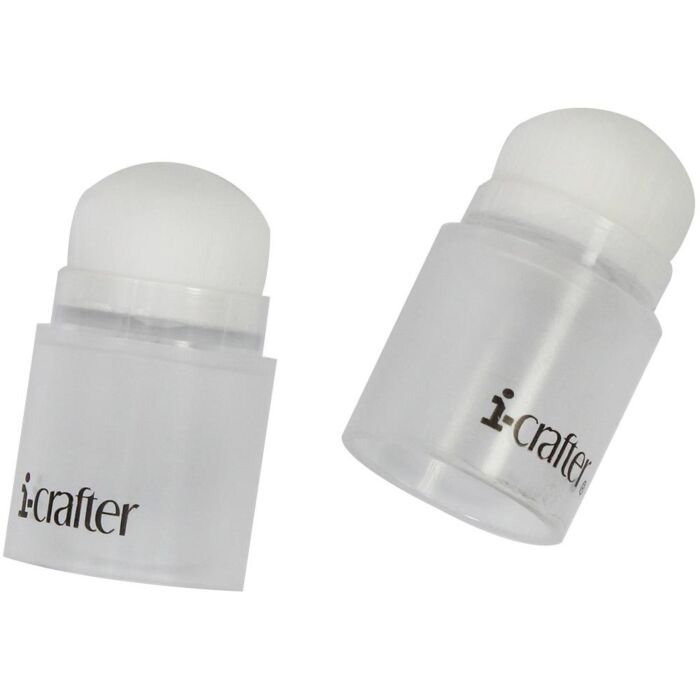 i-crafter i-Brush Blender Brushes 2/Pkg Clear/Clear