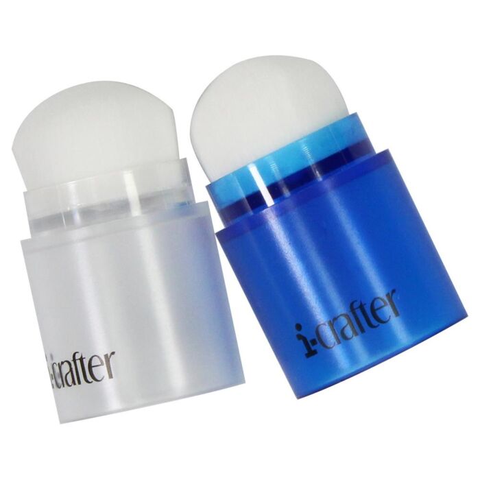 i-crafter i-Brush Blender Brushes 2/Pkg Blue/Clear