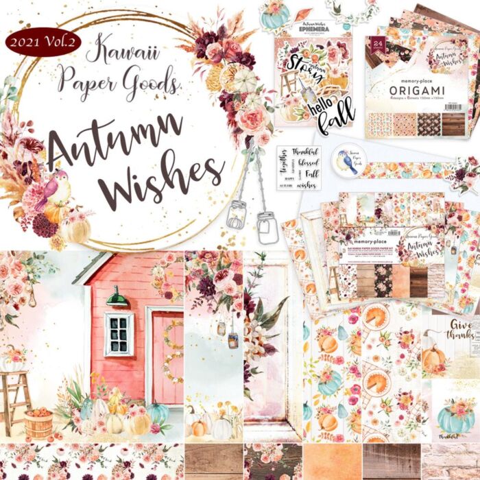 Memory Place Kawaii Paper Goods Bundle Box Autumn Wishes