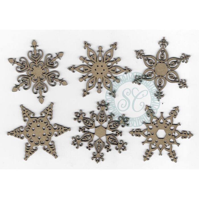 Scrapaholics Laser Cut Chipboard 2mm Thick Fancy Flakes