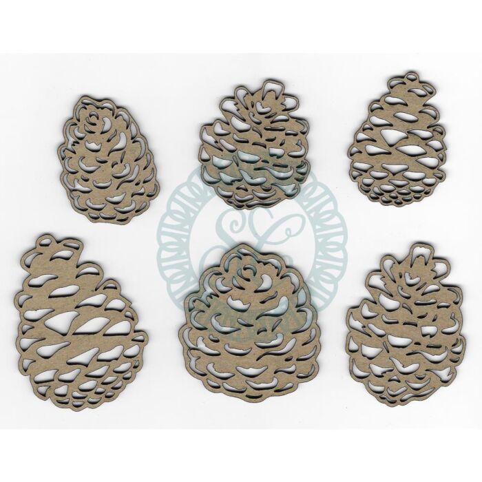 Scrapaholics Laser Cut Chipboard 2mm Thick Pinecones