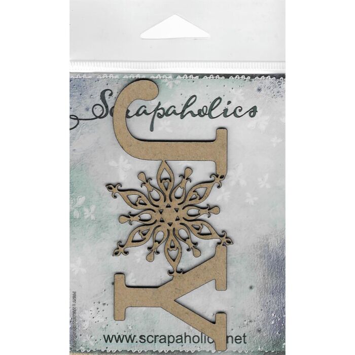 Scrapaholics Laser Cut Chipboard 2mm Thick Joy