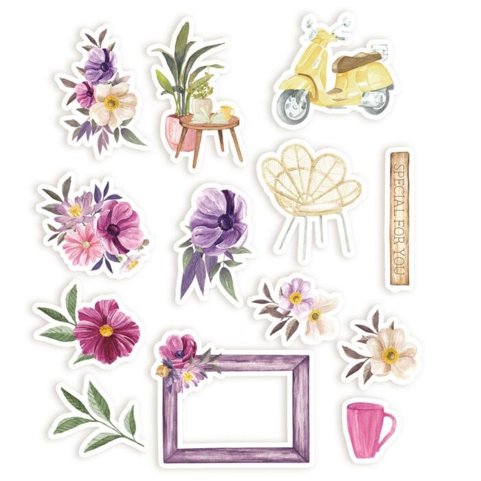 P13 Time To Relax Ephemera Cardstock Die-Cuts 13/Pkg