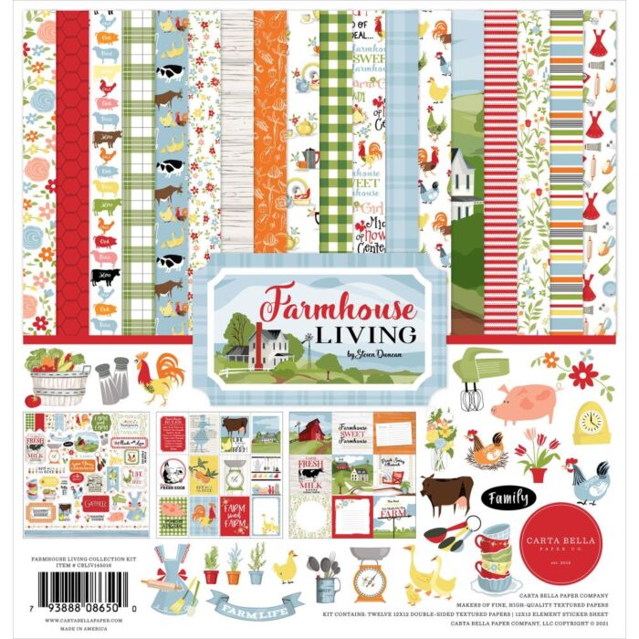 Carta Bella Collection Kit 12"X12" Farmhouse Living