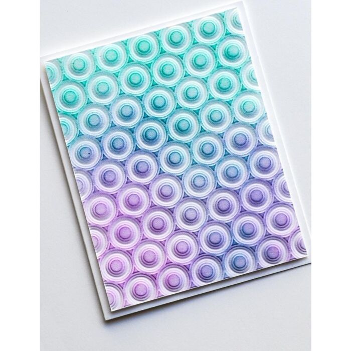 Memory Box 3D Embossing Folder 4.5"X5.75" Ringadings