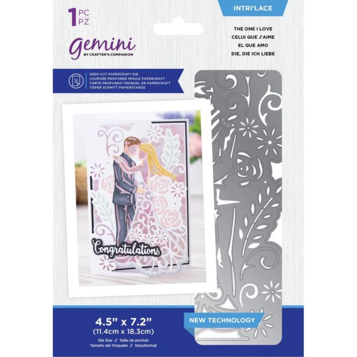 Crafter's Companion Gemini Intri'Lace Die The One I Love