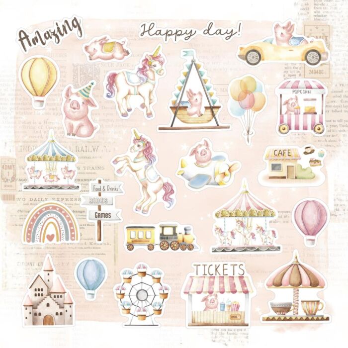 Enjoy The Ride Ephemera Cardstock Die-Cuts 24/Pkg