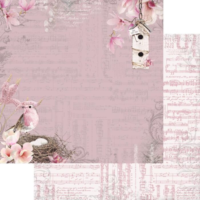 Scrapaholics Countryside Double-Sided Cardstock 12"X12" Tweet Melody