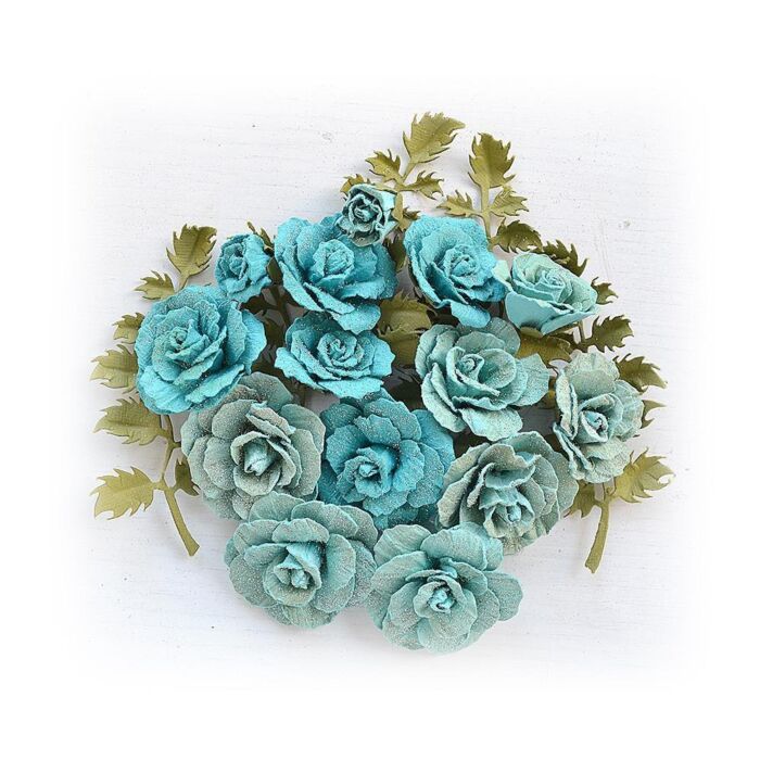 Nicole Crafts Little Birdie Bonita Paper Flowers 20/Pkg Song Of The Sea