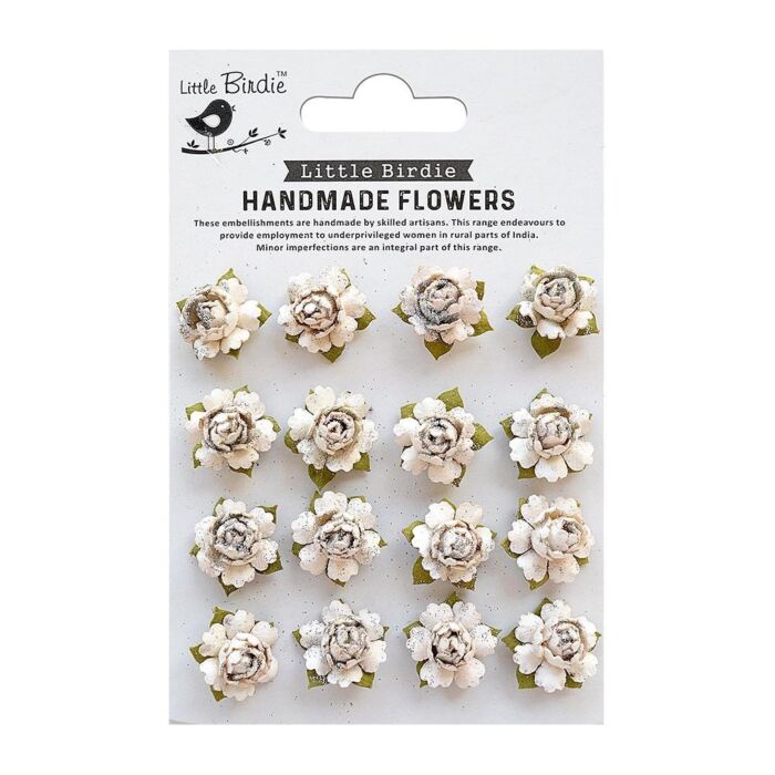 Little Birdie Clarissa Paper Bouquet 16/Pkg-Shabby Chic