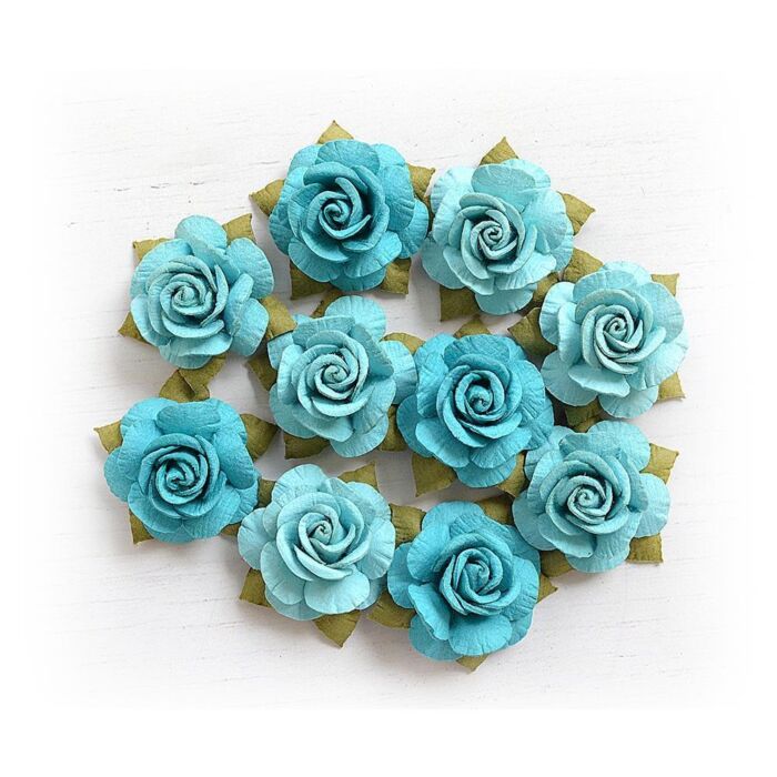Nicole Crafts Little Birdie Deborah Paper Flowers 10/Pkg Song of the Sea