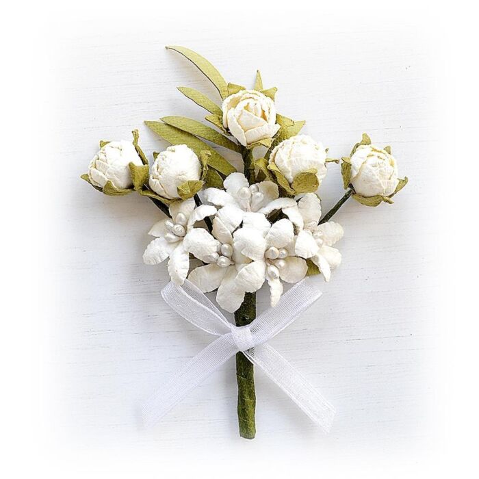 Little Birdie Dillan Paper Bouquet 1/Pkg-Shabby Chic