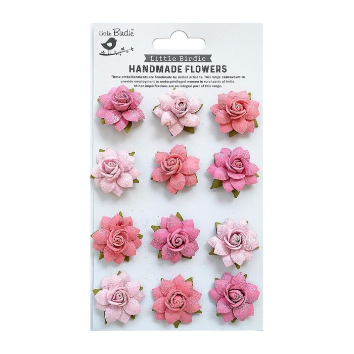 Little Birdie Marisa Paper Flowers 12/Pkg-Celebrate Life