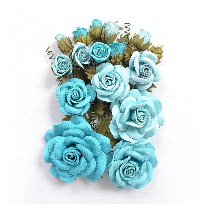 Nicole Crafts Little Birdie Rosalind Paper Flowers 21/Pkg Song Of The Sea