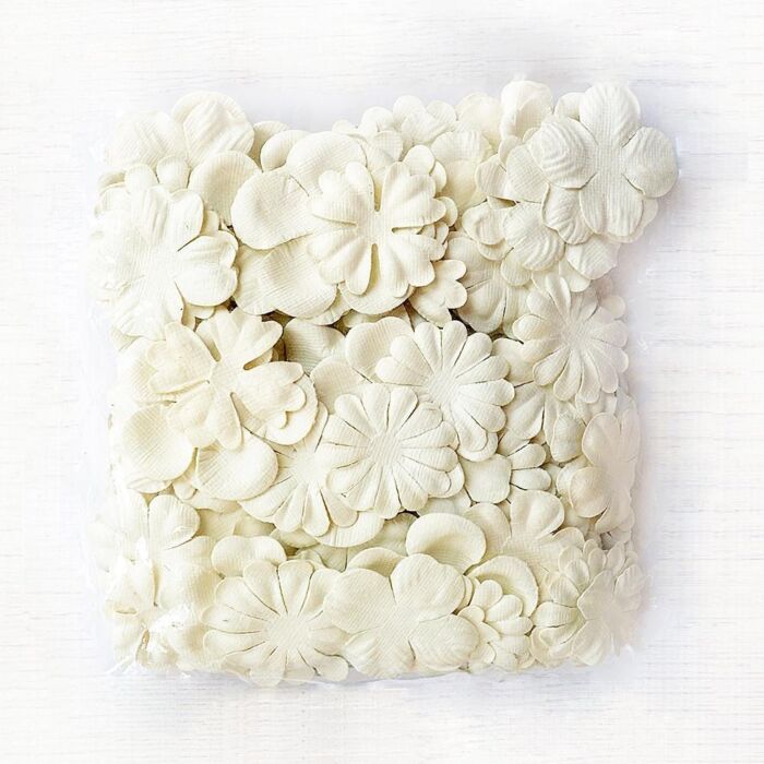 Nicole Crafts Little Birdie Evelyn Paper Flowers 180/Pkg Evelyn