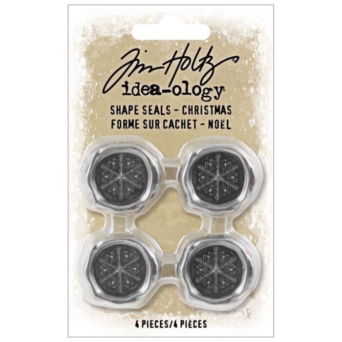 Idea-Ology Metal Shape Seals 4/Pkg Christmas