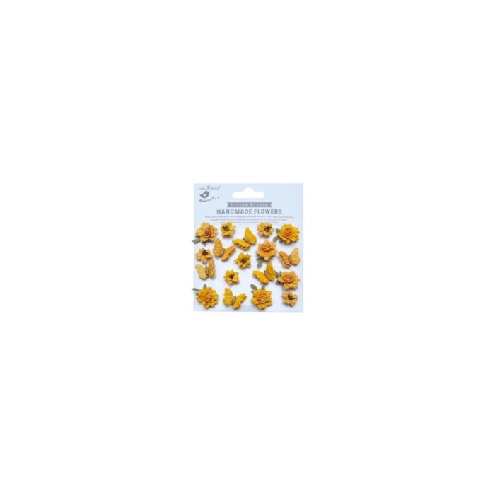 Little Birdie Cloria Paper Flowers 18/Pkg-Jennifer