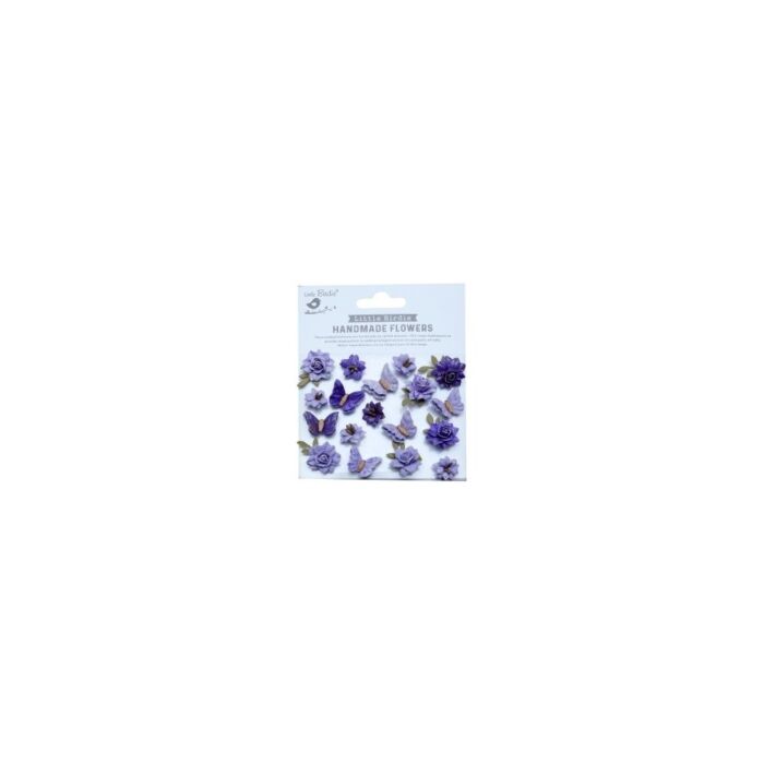 Little Birdie Cloria Paper Flowers 18/Pkg-Lavender Whisper