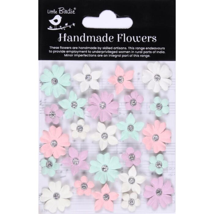 Little Birdie Karolina Paper Flowers 25/Pkg Fairy Garden