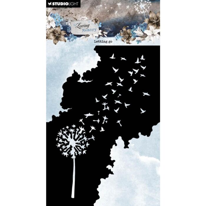 Studio Light In Loving Memory 4.13"X5.90" Stencil Nr. 246