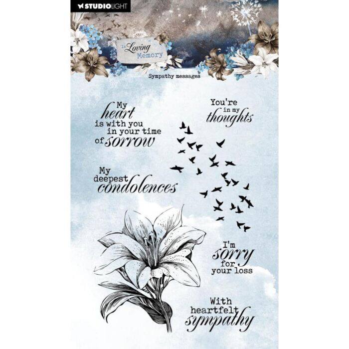 Studio Light In Loving Memory Clear Stamps Nr. 560