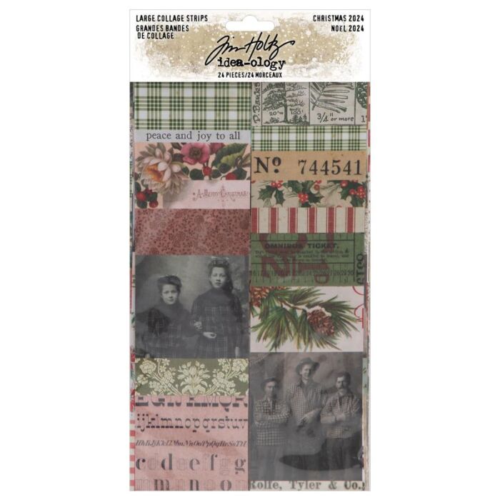 Tim Holtz Idea-ology-Large Collage Strips Christmas 2024