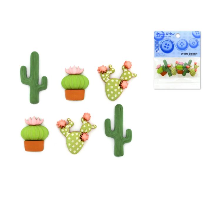 Dress-it-up Bits: Craft/Scrapbook Button Embellishments In The Desert