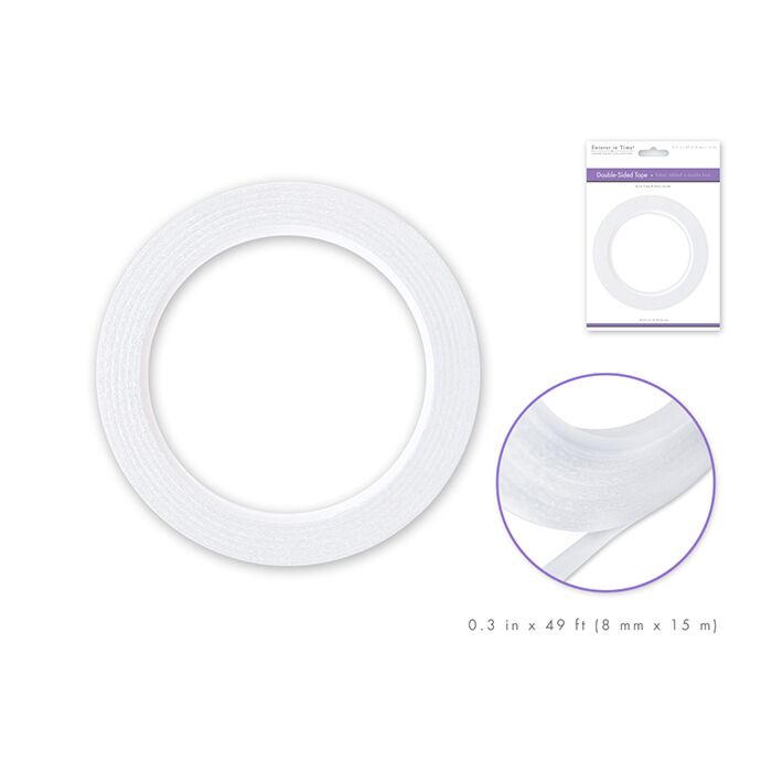 Paper Craft Tape: 8mm Double-Side Adhesive x15m Acidfree